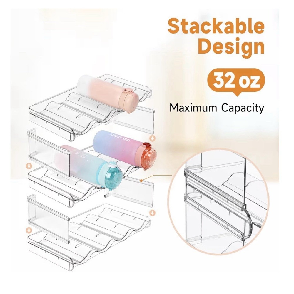 Stackable Water Bottle Organizer Holder 3 Tier [J] - Picture 3 of 5